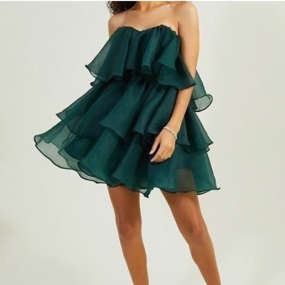NWT Altar'd State Green Mini Dress - Picture 1 of 5